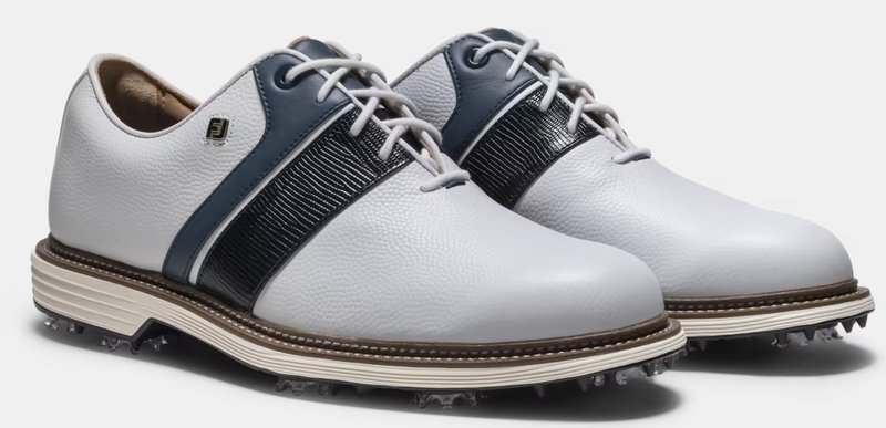 FootJoy Premiere Series Packard Herren Golfschuhe, weiss/blau