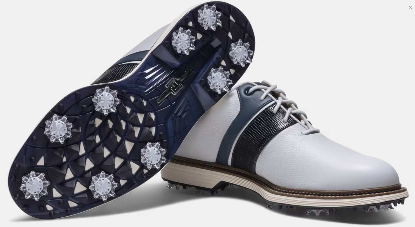 FootJoy Premiere Series Packard Herren Golfschuhe, weiss/blau
