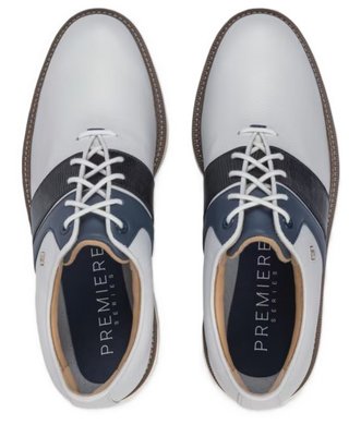 FootJoy Premiere Series Packard Herren Golfschuhe, weiss/blau