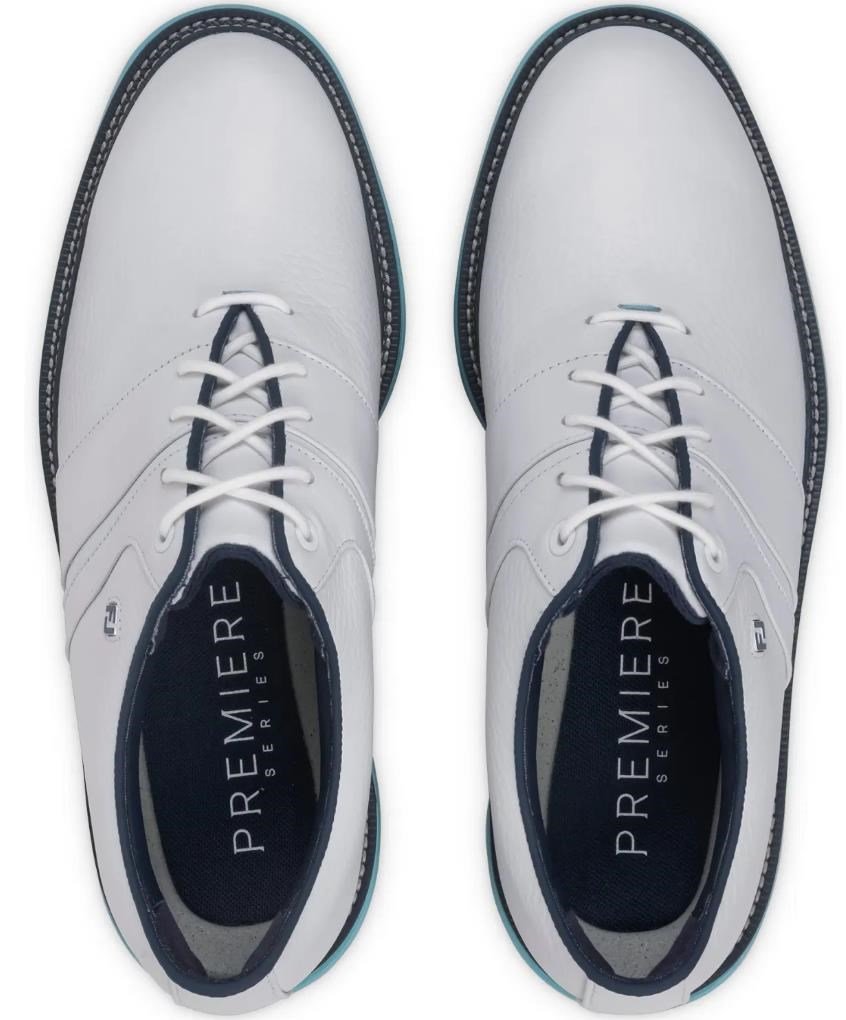 FootJoy Premiere Series Packard Herren Golfschuhe, weiss/blau