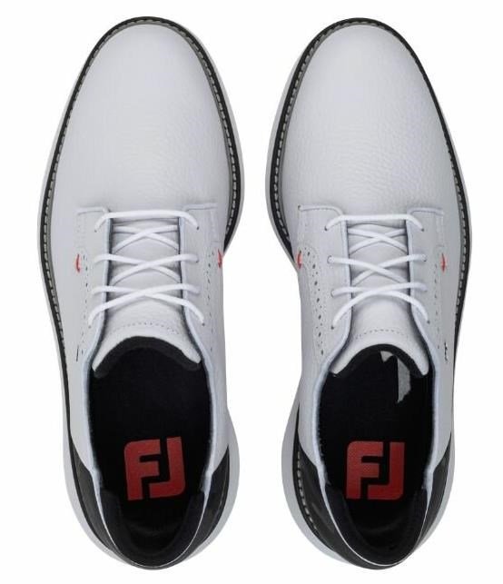 FootJoy Traditions Spikeless Herren Golfschuhe, weiss/schwarz
