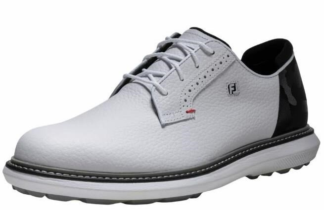 FootJoy Traditions Spikeless Herren Golfschuhe, weiss/schwarz