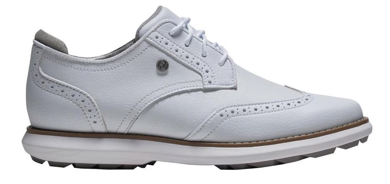 FootJoy Traditions Spikeless Damen Golfschuhe, weiss