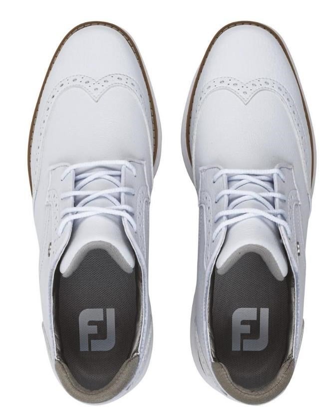 FootJoy Traditions Spikeless Damen Golfschuhe, weiss