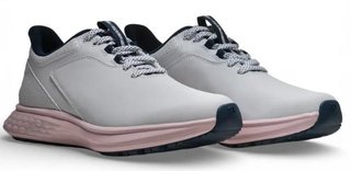 FootJoy Pulse Damen Golfschuhe, weiss/dunkelblau/rosa