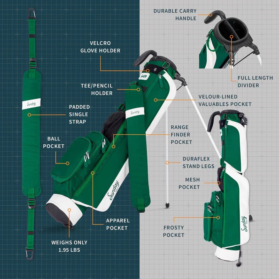 Sunday Golf Loma Pencilbag, evergreen