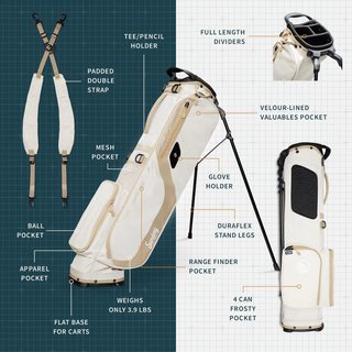 Sunday Golf El Camino Pencilbag, toasted almond