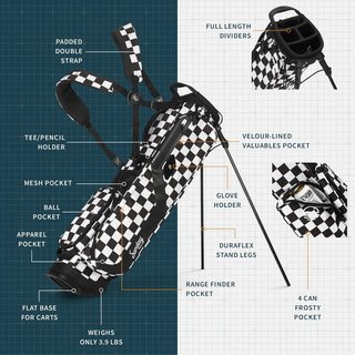Sunday Golf El Camino Pencilbag, schwarz/weiss