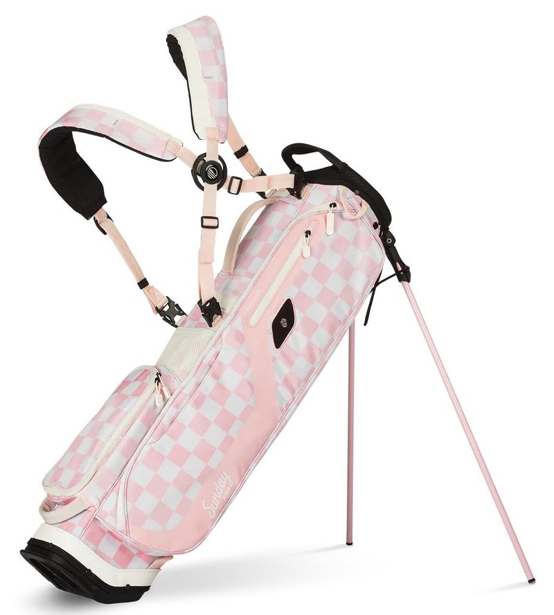 Sunday Golf El Camino Pencilbag, rosa/weiss