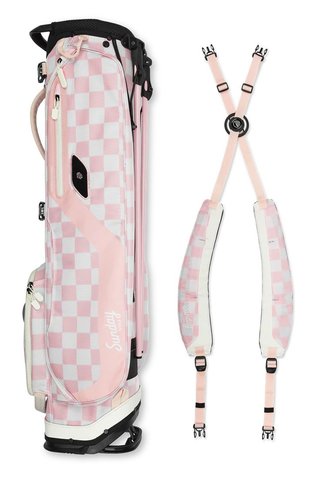 Sunday Golf El Camino Pencilbag, rosa/weiss