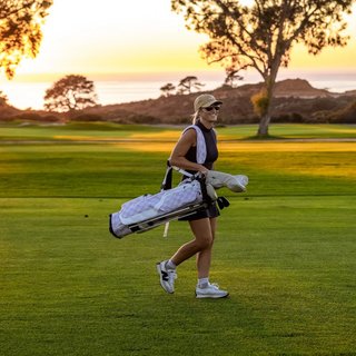 Sunday Golf El Camino Pencilbag, rosa/weiss