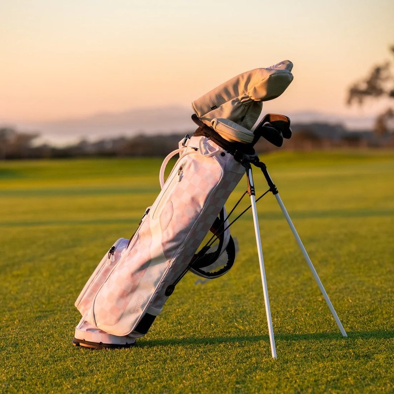 Sunday Golf El Camino Pencilbag, rosa/weiss