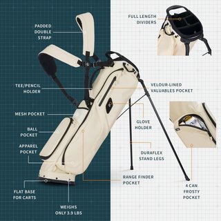 Sunday Golf El Camino S-Class Pencilbag, cream