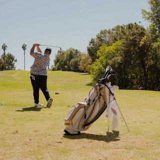 Sunday Golf Ryder stand bag, toasted almond