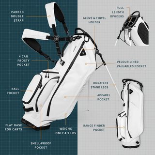 Sunday Golf Ryder S-Class Standbag, weiss