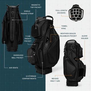 Sunday Golf Big Rig S-Class Cartbag, schwarz