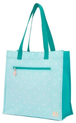 FootJoy Tote Tasche, teal/teal print/peach