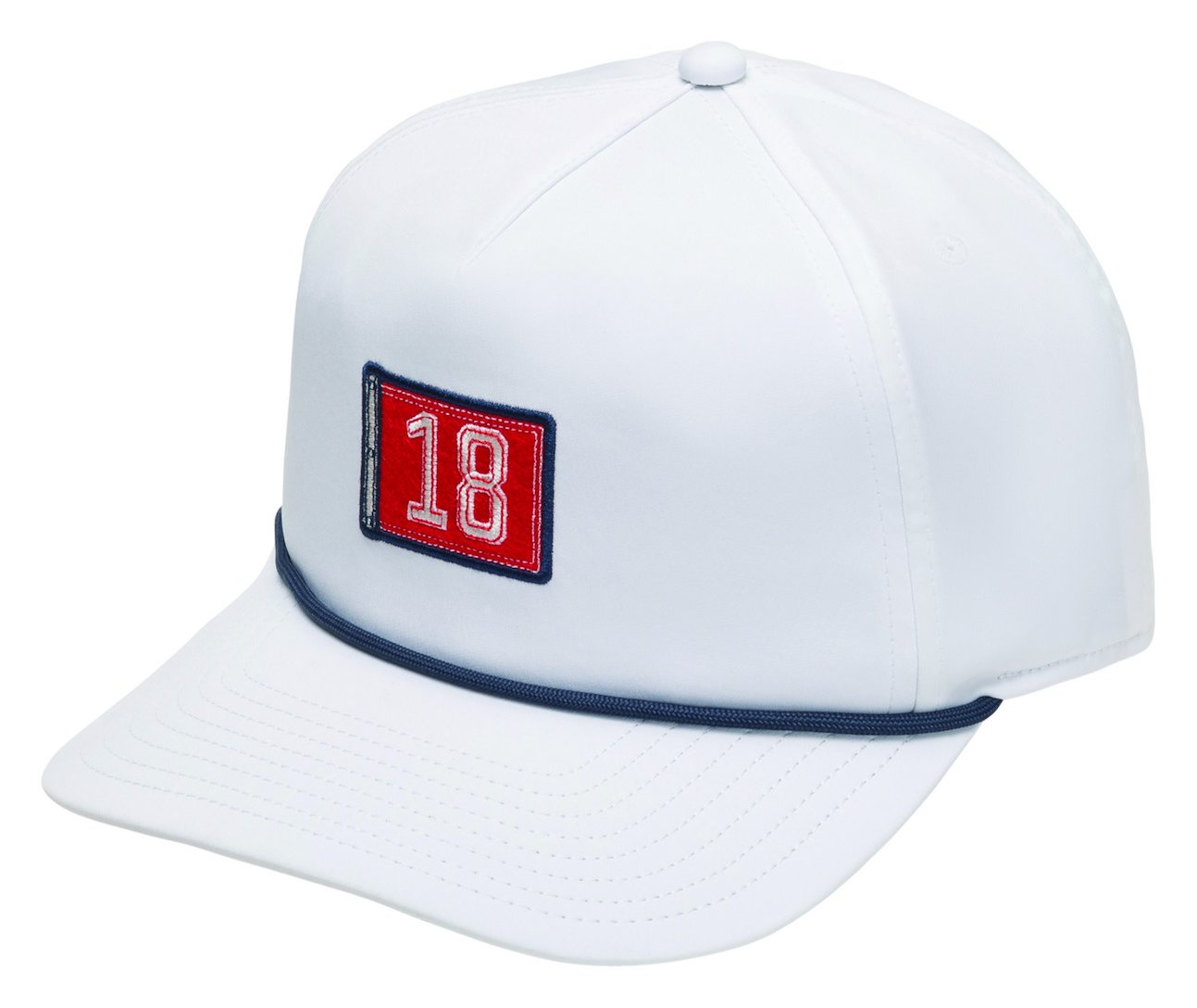 FootJoy FJ Panel - 18th Hole Unisex Cap, weiß