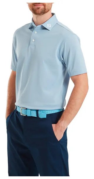 FootJoy Stretch Pique Solid Herren Polo, chambray