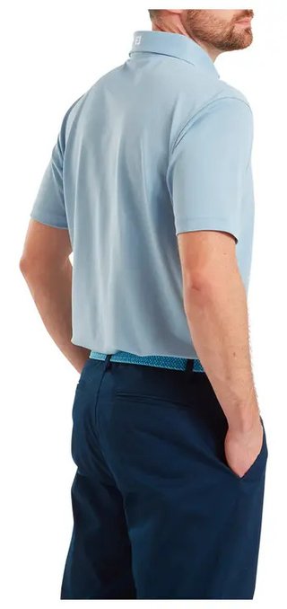 FootJoy Stretch Pique Solid Herren Polo, chambray