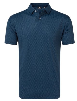 FootJoy Modernist Geo Pique Herren Poloshirt, navy tonal