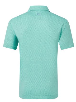 FootJoy Modernist Geo Pique Herren Poloshirt, blue reef/sea glass