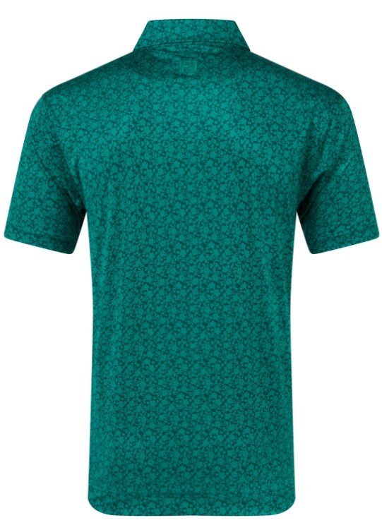 FootJoy Raker Print Lisle Herren Poloshirt, field green