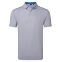 FootJoy Nautical Flag Print Lisle Herren Poloshirt, nantucket red/coastal blue