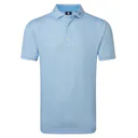 FootJoy Nautical Flag Print Lisle Herren Poloshirt, blue reef/deep reef