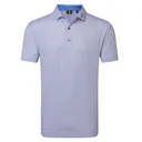 FootJoy Nautical Flag Print Lisle Herren Poloshirt, pink pop/vivid violet