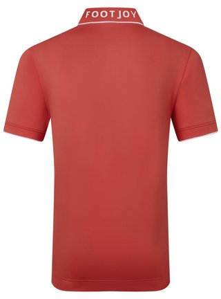 FootJoy FJ Wordmark Pique Herren Poloshirt, nantucket red