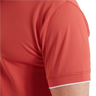 FootJoy FJ Wordmark Pique Herren Poloshirt, nantucket red