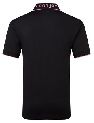FootJoy FJ Wordmark Herren Poloshirt, pique schwarz