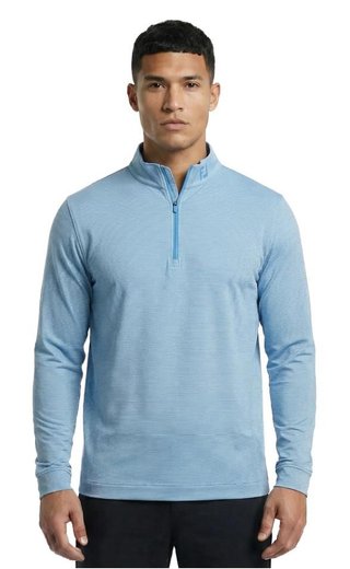 FootJoy Ottoman Stripe Chill-Out Herren Sweatshirt, chambray/coastal blue