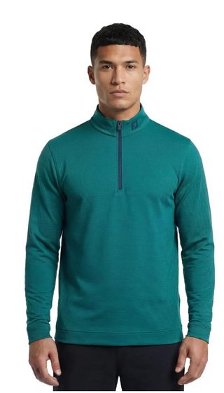 FootJoy Ottoman Stripe Chill-Out Herren Sweatshirt, navy/field green