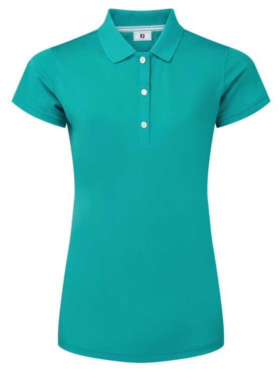 FootJoy Stretch Pique Solid Damen Poloshirt, tile blue