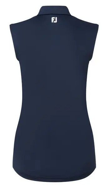 FootJoy Sleeveless Lisle Damen Poloshirt, dunkelblau