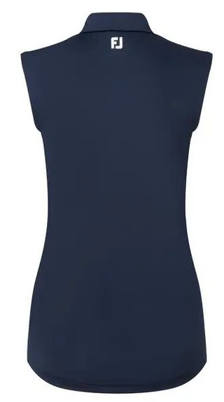 FootJoy Sleeveless Lisle Damen Poloshirt, dunkelblau