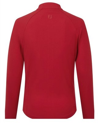 FootJoy Full-Zip Rib Midlayer Damen Sweatshirt, rot