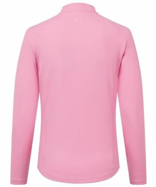FootJoy Full-Zip Rib Midlayer Damen Sweatshirt, rosa