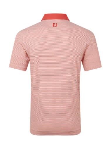 FootJoy Feeder Stripe Pique Herren Poloshirt, nantucket red