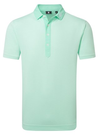 FootJoy Feeder Stripe Pique Herren Poloshirt, sea glass