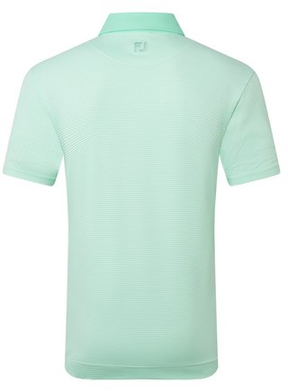 FootJoy Feeder Stripe Pique Herren Poloshirt, sea glass