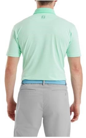 FootJoy Feeder Stripe Pique Herren Poloshirt, sea glass