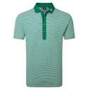FootJoy Feeder Stripe Pique Herren Poloshirt, field green