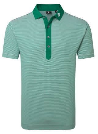 FootJoy Feeder Stripe Pique Herren Poloshirt, field green