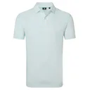 FootJoy Wingtip Floral Lisle Herren Poloshirt, white/sea glass