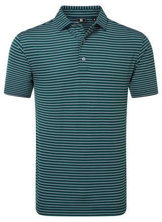 FootJoy Shadow Stripe Lisle Herren Poloshirt, dunkelblau