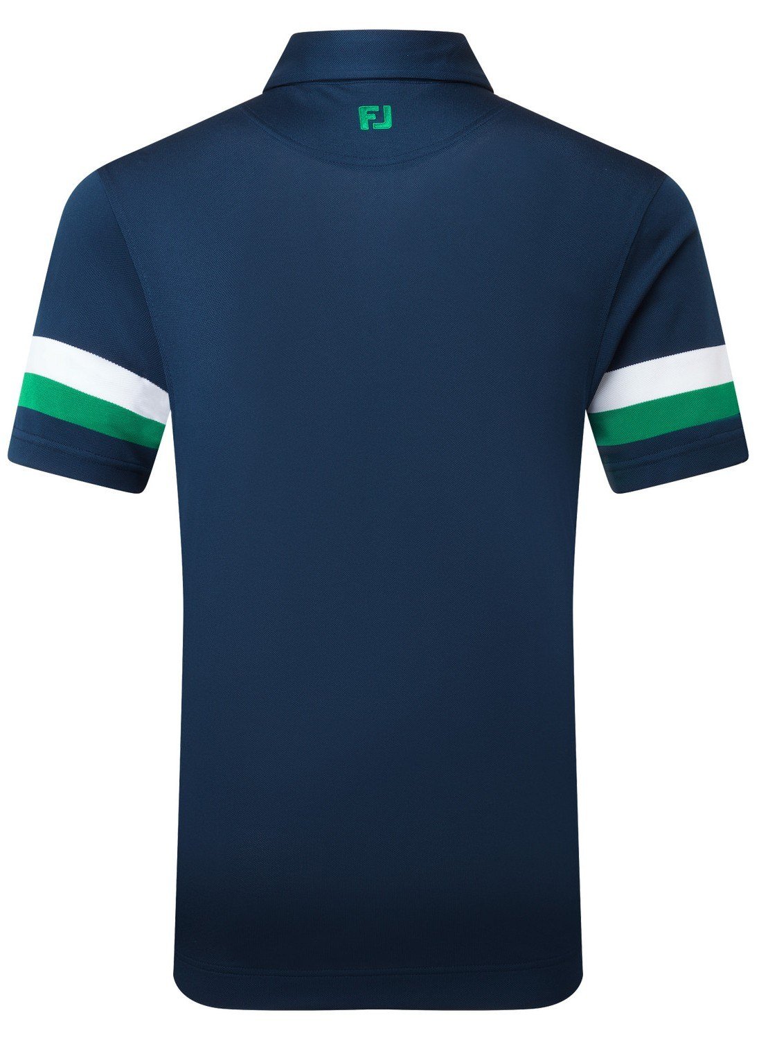 FootJoy Sleeve Stripe Pique Herren Poloshirt, navy/field green/white