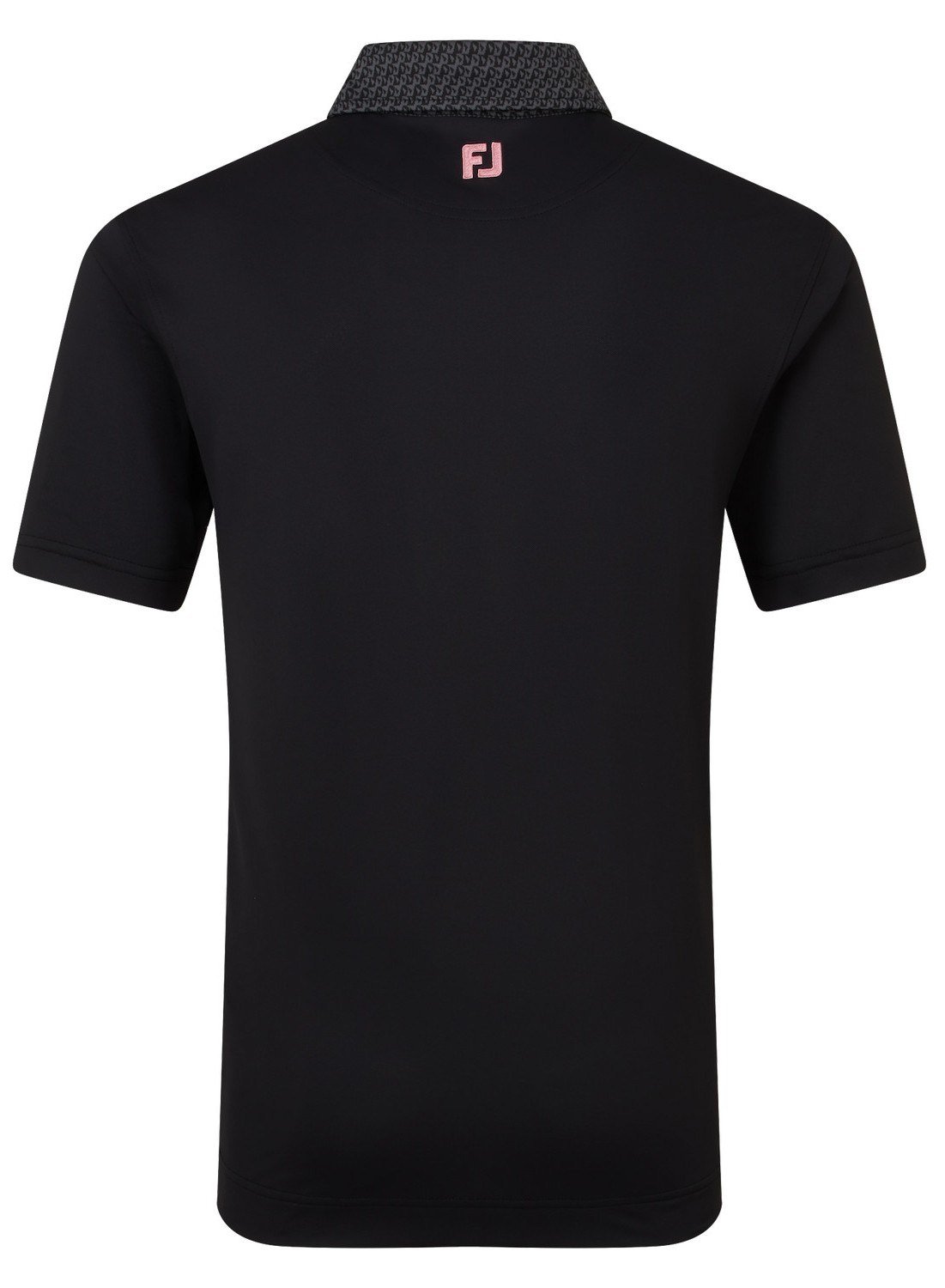 FootJoy Star Geo Trim Pique Herren Poloshirt, schwarz